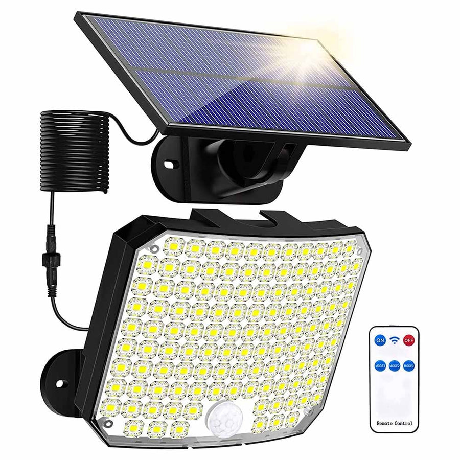 118LED Outdoor Solar Light with Motion Sensor and Remote Control